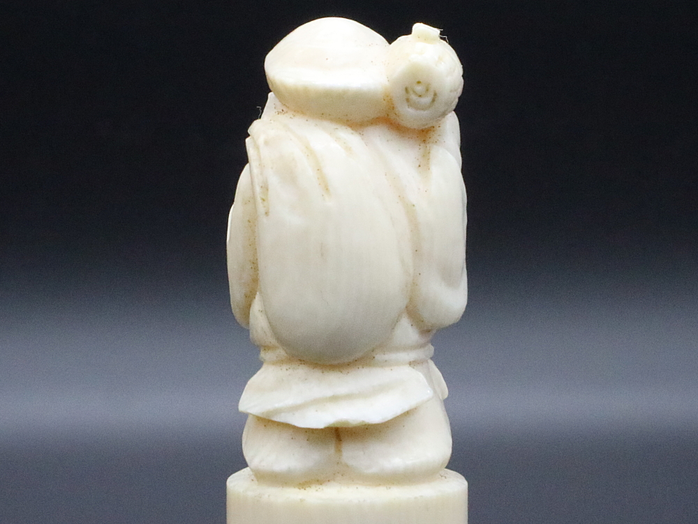「大黒天」彫刻入り象牙はんこ写真4/完全限定!京都象牙はんこ館